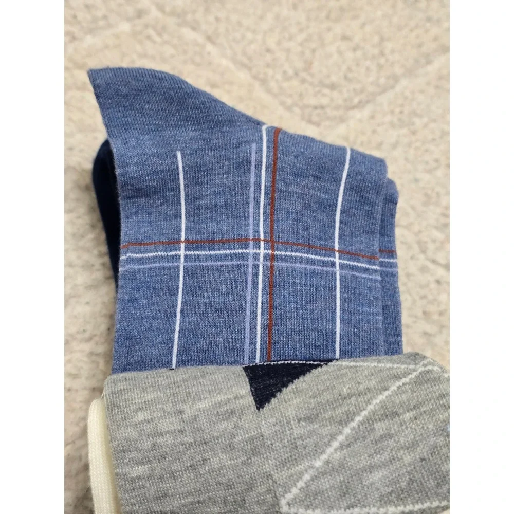 Stafford‎ Casual Dress Socks 5 Pair Assorted Patterns Men Shoe Size 6 1/2-12